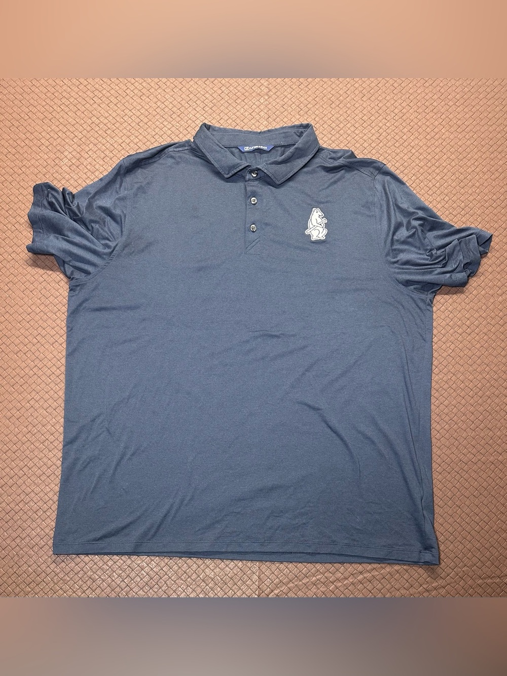 Men's Chicago Cubs Cutter & Buck Navy Coastline Size XL Performance Stretch
